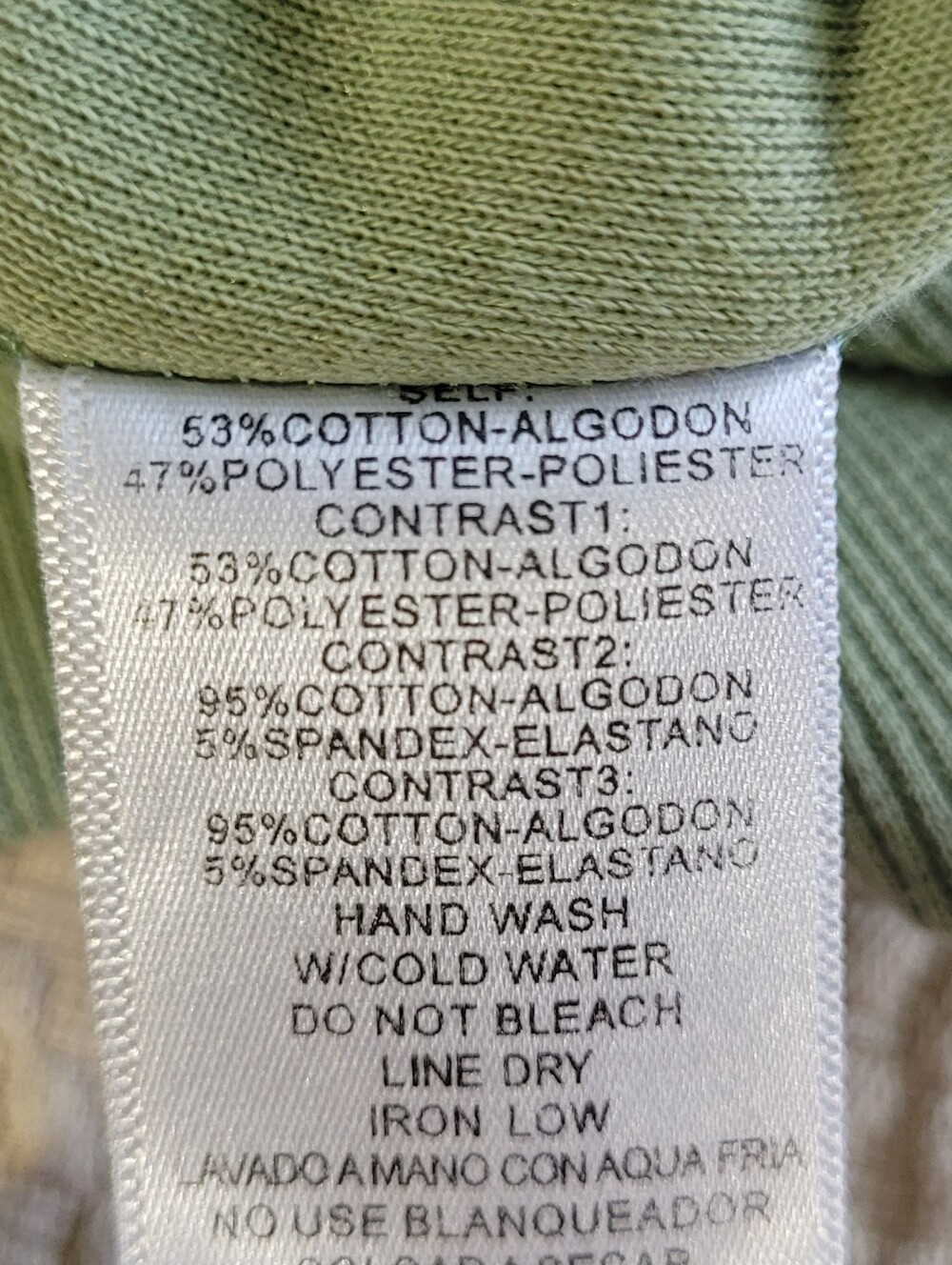 Lesticle Green and Cream Striped Women’s Pullover Sweater Size Medium - Picture 8 of 11